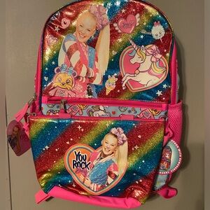 JOJO SIWA book bag with lunchbox  NWT